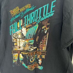 Full Throttle Saloon Sturgis Mens T-shirt XL Black Graphic Design Biker Sturgis